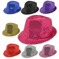 Children / Adult Sequin Unisex Hip - Hop Jazz Hat Stage Show Cap Magic Show Performance Clothing Accessories Bling Hats