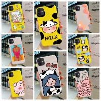 ☜┇☊ Cute Animal Phone Case For Samsung A22 A32 A42 A52 A72 A82 Protection Cover Soft Silicone Matte Painted Back Coque