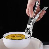 Pot Bowl Gripper With Non-slip Handle Heat-Resistant Anti-scalding Hot Bowl Holder Dish Pan Gripper Clip Kitchen Tool