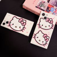 เคสโทรศัพท์ดีไซน์ Hello Kitty ลายการ์ตูนน่ารักสำหรับ iPhone 14 Pro Max,เคสกรอบหลังมือถือนิ่มกันกระแทกสำหรับ iPhone 13 Pro Max เคส Hello Kitty เคสมือถือสำหรับ12 Pro Max เคส11 Hello Kitty เคสห่อหุ้ม