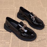 【Ready Stock】 ♈۞ C39 kasut kulit kasut wanita Ready Stock Lazy Shoes Ladies Thick-Soled Loafers Women Summer British Pedal Single Thin Style New Professional Small Leather