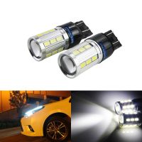 Angrong หลอดไฟด้านข้าง Led สีขาว5W สำหรับรีโมท2ปุ่มสำหรับ Vauxhall Opel Corsa Astra Vectra Zafira SIGNUM และ Astra Gtc W21w T20 2x