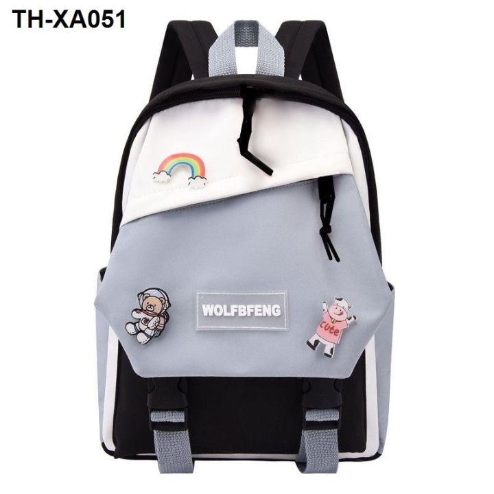 the-new-korean-version-of-the-fashion-schoolbag-boy-elementary-school-students-first-and-second-grade-casual-light-childrens-backpack