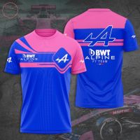 T SHIRT   Fanmade BWT Alpine F1 Motorsport Team Polyester 3D Print T-shirt S-5XL