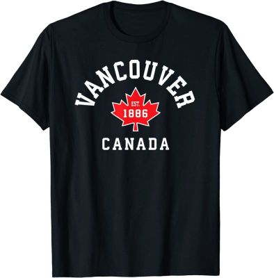 Vancouver Canada Canadian Flag Maple Leaf Gift Tee T-shirt