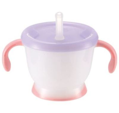 Richell แก้วหัดดูดสำหรับเด็ก รุ่น AQ Cup de Mug แก้วมีปุ่มกดดันน้ำสำหรับหัดดูดหลอด ถ้วยหัดดูดสำหรับเด็ก แก้วน้ำเด็ก แก้วเด็ก