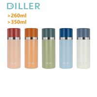 ✢✿✗ Diller ขวดน้ําดื่มสแตนเลสกันรั่ว 260มล. 350มล. Mlh8976