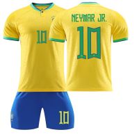 เสื้อกีฬาแขนสั้น ลายทีมชาติฟุตบอลบราซิล No.10 Neymar 2023 ชุดเหย้า สําหรับผู้ชาย