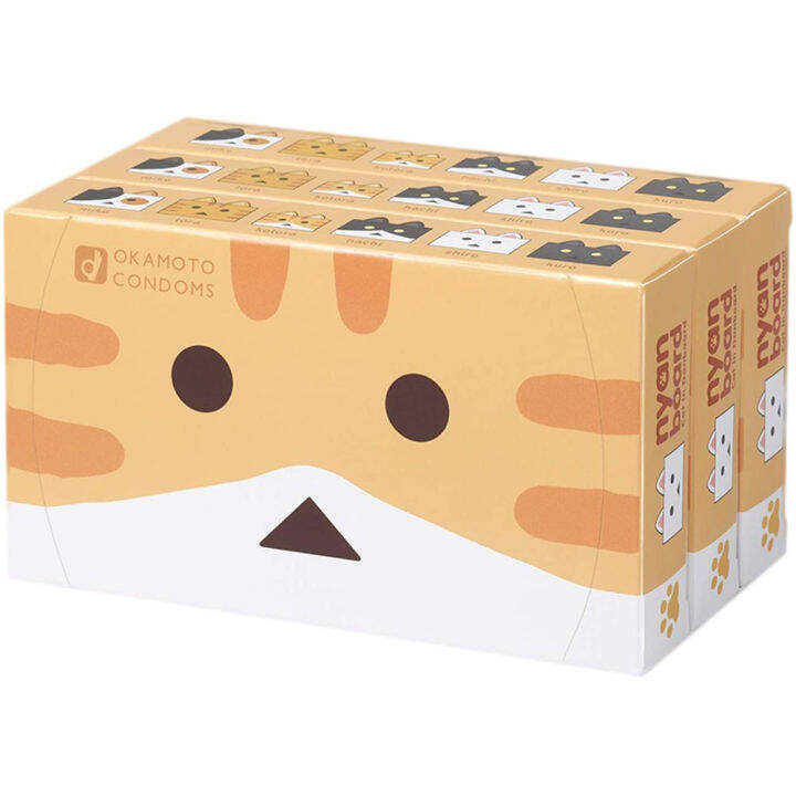 Okamoto Okamoto Cute Cat Condoms Condoms 36 Pack (12 *3 boxes) condom