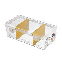 【YF】 Clear Plastic Compartmentalized Organizer Box Holds 400  Cards Game Collection with Adjustable Divider