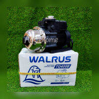 ?? WALRUS ?? ปั๊มน้ำอัตโนมัติ รุ่น TQ400B กำลัง 370 วัตต์ ท่อออก 1x1"นิ้ว สูงสุด 30 ม.ปริมานน้ำ 70L/นาที ปั๊มน้ำ ปั๊มบ้าน จัดส่ง KERRY ??