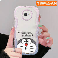 "YIWESAN J2 J7ปลอกสำหรับ Samsung ไพรม์ J7ไพรม์2" เคสแฟชั่นการ์ตูนแนวโดราเอม่อนเคสโทรศัพท์โปร่งใสซิลิโคนหนาป้องกันการตกขอบลอนสีสันสดใสเนื้อครีมเคสนิ่มป้องกันเคสใส"