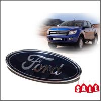 os อุปกรณ์เสริมรถยนต์ LOGO FORD หน้ากระจังหน้าสัญลักษณ์แผ่นโลโก้ 2012-2018 ขนาด 9 x 22.5 cm