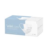 Welcare หน้ากากอนามัย เวลแคร์ สีขาว 50 ชิ้น/กล่อง (สีขาว)