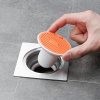 Bathroom Sewer Floor Drain Insectproof Shower Drain Filter Hair Trap Silicone Stopper Anti-insect Floor Drain Cover Deodorant Dishracks Sink accessori