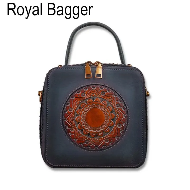 Royal Bagger Shoulder Sling Bag For Women Girls Genuine Cow Leather New ...