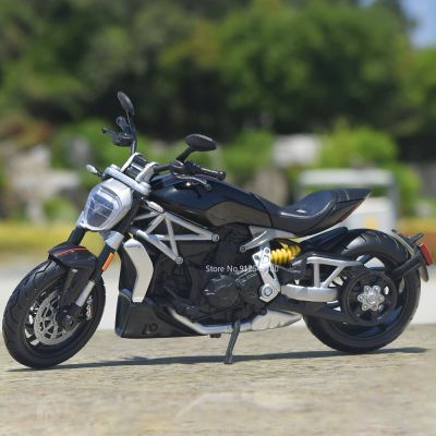 1/12 DUCATI Harley-Davidson Alloy Diecast Motorcycle Toys For Boys Pull Back Model Wheel Suspension Motorbike Vehicle Collection