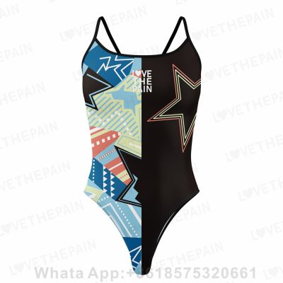 Love The Pain New Sexy Swimsuit One-piece Swimwear Women 2022 Team Sports Beachwear Monokini Beach Wear Summer Bathing Suit