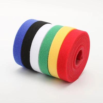5M Velcro 10 / 20mm color self-adhesive fixing tape  reusable strong hook  cable ring  DIY self-adhesive Velcro tape Adhesives Tape