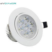 DVOLADOR AC85V-265V หรี่แสงได้7W5W4W3W LED Downlight Warm Whitewhite Spot Light Cree Ceiling Recessed Home Lighting Fixture