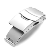 “：{ Watch Buckle For Seiko 304 Stainless Steel Diving Style Fold Deployment Clasp 18Mm 20Mm 22Mm 24Mm Watch Band Double Click Button