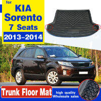 รถ Trunk Mat ถาด Boot Liner ชั้น Cargo พรมโคลนป้องกัน Pad Non-Slip อุปกรณ์เสริมสำหรับ Kia Sorento 7ที่นั่ง2013 2014