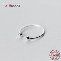 {BUSA Fashion Accessories} La Monada 46-50มม. แหวนแฟชั่นผู้หญิงแหวนเงิน925แท้สำหรับผู้หญิงปรับครึ่งนิ้วได้