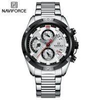 Naviforce นาฬิกาข้อมือผู้ชาย สปอร์ตแฟชั่น รุ่น NF8021 สายสแตนเลส กันน้ำ ระบบอนาล็อก ประกันศูนย์ไทย By ร้าน Have a nice time