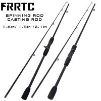 FRRTC ตกปลาคาร์บอนไฟเบอร์1.6M 1.8M 2.1M UL Power Ultra Light Casting Spinning Baitcasting Rod ตกปลา