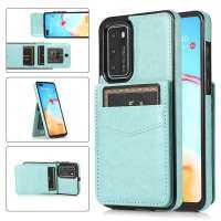 เคสกระเป๋าหนังใส่โทรศัพท์กระเป๋าเก็บบัตรสำหรับ Huawei P40 P30 Pro Lite Mate 20 30 40 Pro ฝาครอบด้านหลังกันกระแทก