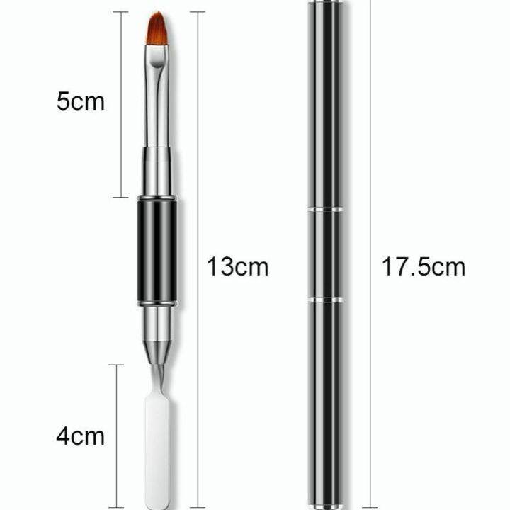 kariooo-พู่กันเกลี่ยโพลี่เจล-เหล็กปาดโพลี่เจล-แปรงเกลี่ยโพลี่เจล-พู่กันโพลีเจล-พู่กันต่อเจล-พร้อม-หัวตัด-แปรงปากกาสําหรับตกแต่งเล็บ-n13