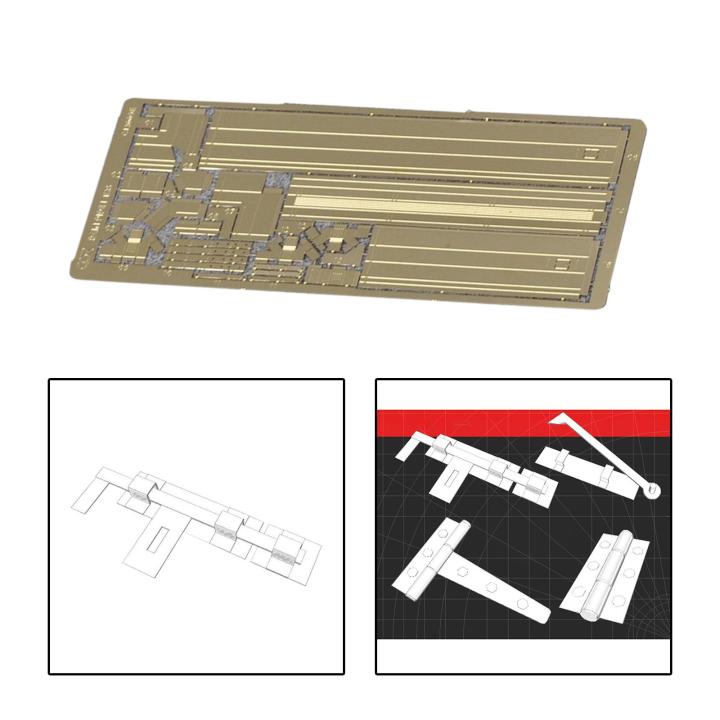 เครื่อง1-35-ccarte-แบบ3d-รูปแบบบานพับทองเหลืองโมเดลปริศนาของสะสม-dioramas-ทำด้วยมือ