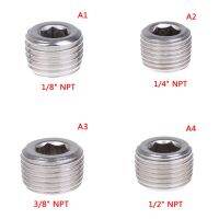 【cw】 1/8 quot; 1/4 quot; 3/8 quot; 1/2 quot; NPT Male SS304 Countersunk End Plug Socket Pipe Fitting 【hot】