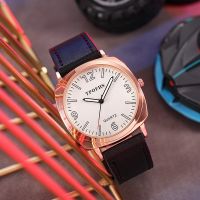 Manufacturers wholesale retail new watch male contracted TPOFHS snow surface rose gold belt mens