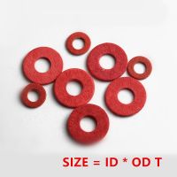 20/100 Buah M2 M2.5 M3 M4 M5 M6 M8 M10 M14 M16 Kertas Baja Merah Isolasi Mesin Cuci Datar Isolasi Polos Gasket Pad Cincin Spacer