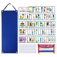 70ชิ้น Visual Schedule Cards | Kids Daily Routine Cards Home Chore Chart For Toddlers | Children Planner Chart Week Schedule Card For Home School