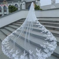 HOT Layer Wedding Veils Appliques with Comb 3 mater length 2 meters width Bridal Veil Cathedral Hair Accessories