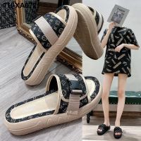 Internet celebrity sandals and slippers for women to wear 2023 new summer fashion all-match muffin ladies thick-soled outing ins trendy shoes