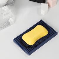 Soft Silicone Soap Box Drain Dishes Drain Free Punch Table Wash Kitchen Storage Bathroom Box Soap Accessories D3q4 Soap Dishes