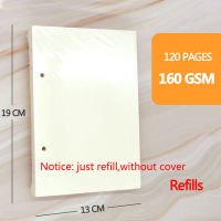 2021 Retro Spiral Sketchbook Linen Hardcover Refillable Notebook 120 Pages 160gsm For Art Drwaing Stationery School Supplies