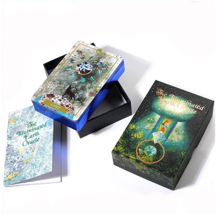 Illuminated Earth Oracle Card Deck Gilding High-End Gift Tarot tarot ...