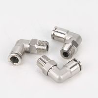 304 Stainless Steel Push In Air Pneumatic Fitting 1/8 quot; 1/4 quot; 3/8 quot; 1/2 quot; BSP Male Thread Elbow Quick Connector 4 6 8 10 12 14mm