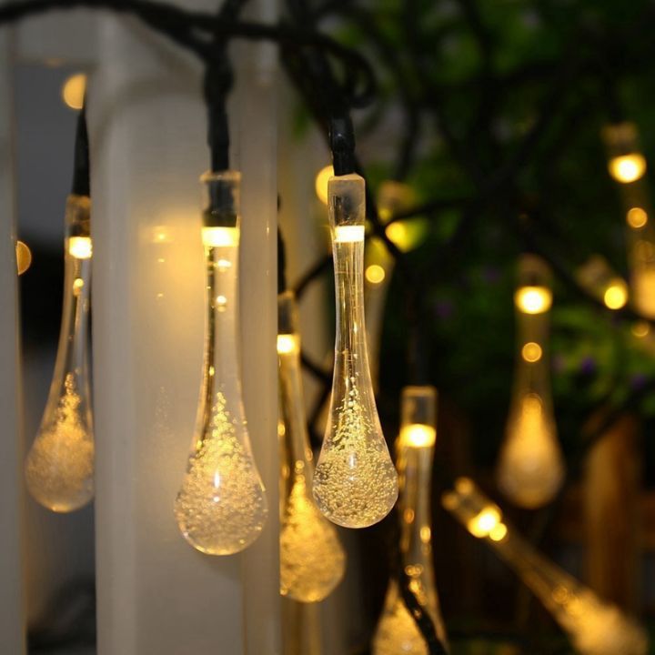 solar-water-drop-string-light-21-3ft-30-led-warm-white-water-drop-solar-string-fairy-waterproof-lights-christmas-lights-for-patio-lawn-christmas-party