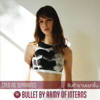 BULLET BY ARMY OF INTERNS เสื้อว่ายน้ำ ขายแยกชิ้น เสื้อแขนกุด รุ่น Primary tank / ลายปริ้นท์หมึกจีนดำ