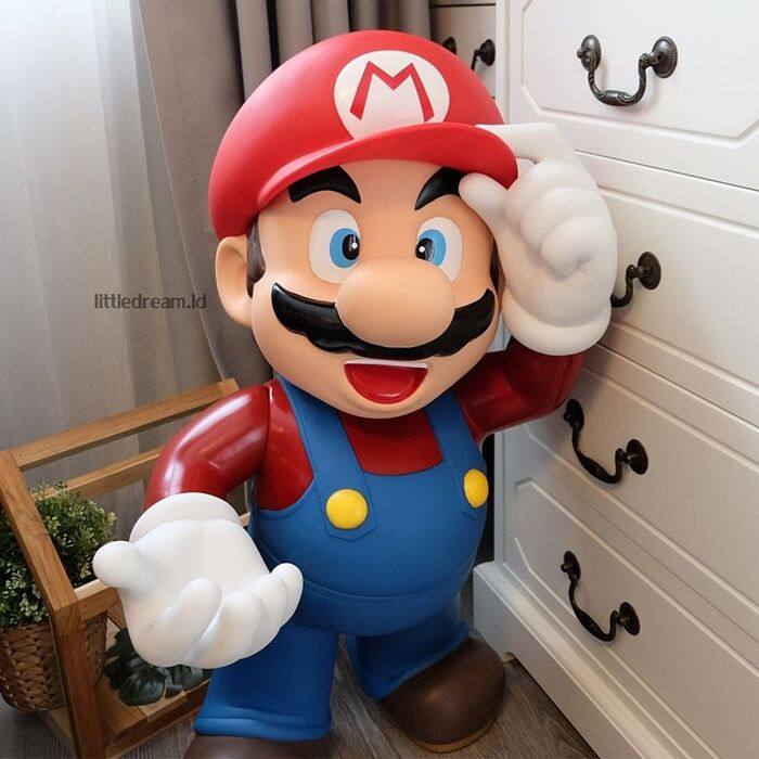 พร้อมส่งทุกไซส์-mario-มาริโอ้-ใหญ่มากก-75-cm-เป็นกระปุกออมสินได้-ลูกค้าทุกคนมีส่วนลดสูงสุด-200-บาท