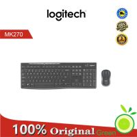 Logitech MK270 Mouse Keyboard Combo Set 2.4G Wireless Optical Mouse with Eight Shortcuts Long-lasting for Desktop Laptop PC