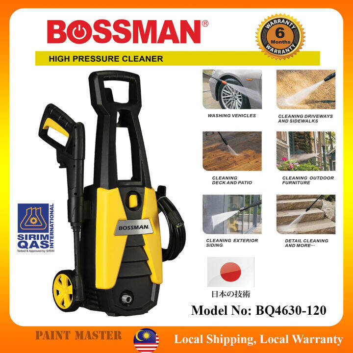 BOSSMAN 1500W High Pressure Cleaner Water Jets Sprayer Water Pump Water ...