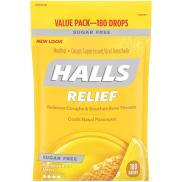 Kẹo Halls không đường hương chanh mật ong 180 viên