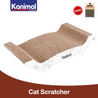 Kanimal Cat Toy ของเล่นแมว ที่ลับเล็บแมว รุ่น Flat กระดาน สำหรับแมวทุกวัย Size M ขนาด 41.2x24x8.5 ซม. ฟรี! Catnip กัญชาแมว