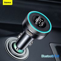 Baseus Car USB Charger Wireless Bluetooth Auto FM Transmitter Modulator Aux TF U Disk MP3 Music Radio Player Hands Free Car Kit Car Chargers